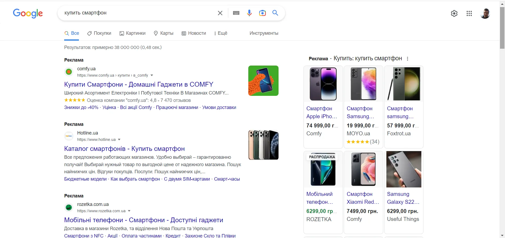 Замовити контекстну рекламу в Google Adwords